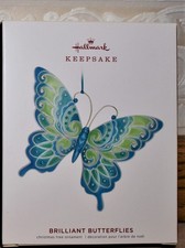 NEW 2019 Hallmark Keepsake BRILLIANT BUTTERFLIES Ornament 3rd in Series, MINT picture