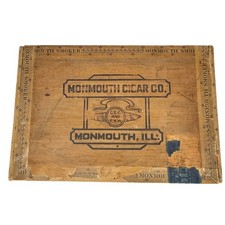 VTG Cigar Co Box Monmouth Illinois 1940s History Of Monmouth Vintage Maple City picture