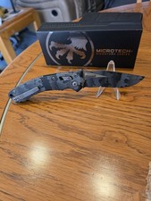BRAND NEW: Manual Microtech Amphibian Urban Camo w/Camo Blade, picture