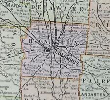 Vintage 1901 OHIO Map 14