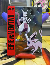 Meiji Pokémon Battle Guide 05 Espeon vs Mewtwo Hologram Japanese 1999 picture