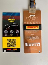 F1 Paddock Club Pass 2023 Azerbaijan GP Baku Pass Sunday Pirelli Guest picture