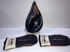 Sugar Ray Leonard Franklin boxing Set Gloves, Bag 5540 Vintage 1980’s picture