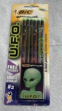 VINTAGE BIC WAVELENGTHS U. F. O. PENCILS (6) NIP picture