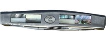 Rare Vtg S&W Smith Wesson Stainless  Pocket Knife Mother Pearl Handle 2 Blades picture