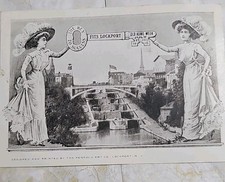 1910 Lockport NY Old Home Week Postcard Erie Canal Locks Penfold Art Co New York picture