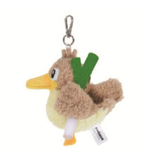 Pokemon Official Plush Doll Fluffy Flat Farfetch'd 14cm Key chain Bag charm Soft picture
