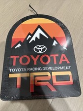 Toyota Racing Development TRD metal mountain Sunset Plaque/Sign Black Orange picture