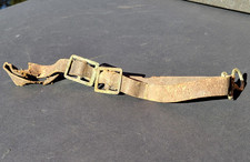 Original WW1 German Spiked Helmet Leather Chinstrap M91 Mount Parts Repair Relic picture
