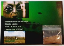 Limited Edition Roswell UFO Crash Site Soil Sample W/Certificate Of Authenticity picture