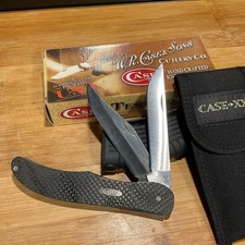 Rare 2012 Case XX 10265 SS Discontinued Carbon Fiber Folding Hunter Mint in Box picture