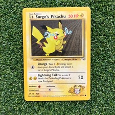 Pokemon Lt Surge's Pikachu 81/132 Gym Heroes WOTC 2000 Vintage Unlimited picture