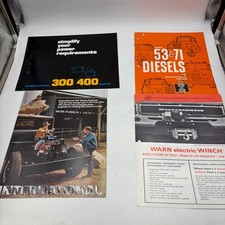 Vintage International Harvester Truck Engine Brochure Lot 4 Detroit Diesel Warn picture