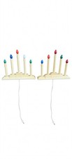 Vintage 1970s Christmas Candelabra 5-Light Drip Candles C7 Lot 2 Tested picture