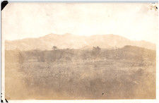 Mountain Range Scenic View Unknown Location 1920s RPPC Postcard Photo picture