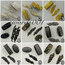 Alloy Kashira Butt Cap Fuchi Hilt Collar Menuki For Japanese Sword Katana picture