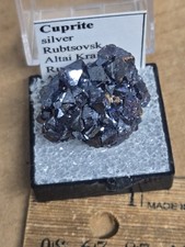 Rare Cuprite With Native Silver Thumbnail specimen picture