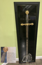 Rare Franklin Mint Sword King Arthur's Excalibur Full Size Replica Display Spain picture