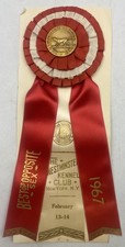 ⭐️ Vtg 1967 Westminster Kennel Club BEST OF OPPOSITE SEX Award Ribbon Medal ⭐️ picture