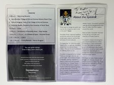 Anousheh Ansari Autograph, First Iranian woman astronaut, UNT brochure, 2007 picture