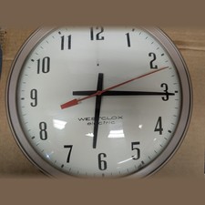 Vintage Westclox S18-B Monitor Electric School Wall Clock Red Sweep For Parts picture