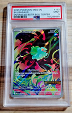 2025 Pokemon Mega Evolution BULBASAUR #133 Holo Enhanced Stamped Promo PSA 9 Min picture