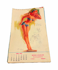 Brown & Bigelow 1952 Remembrance Advertising Pin-Up Wall Calendar picture