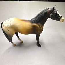 Breyer Black and White Speckled Large Horse Figure Model Toy Figurine picture