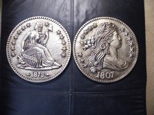 Chalkware Novelty Coins 11-1/2