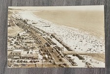 C1930’s RPPC Santa Monica CA Roosevelt Hwy Beach , Will Rogers State Beach ￼￼ picture