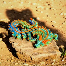 Articulated Dragon Figurine – 17 Inch 3D Printed Fidget Toy, Custom Colors picture