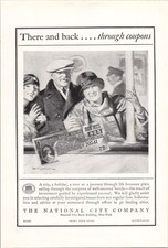 The National City Company Vintage 1925 Print Ad Investment Bonds Black White picture