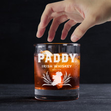 Custom Engraved Paddy Irish Whiskey Glass – 11 oz Standard Rocks Glass picture