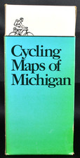 48 CYCLING MAPS Of MICHIGAN 1979 Complete Boxed Set Biking VTG picture
