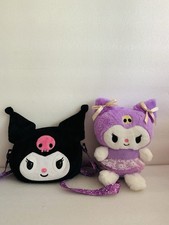 Kuromi By Sanrio Interactive Pet Crossbody Purse and Lavender Kuromi plush picture