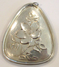 Vintage 1973 TOWLE Sterling Silver 3 French Hens Christmas Ornament Reversible picture