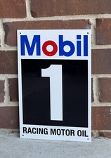 Mobiloil  Mobil 1 Racing  oil gasoline vintage advertising sign picture