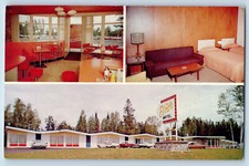 Manitoba Canada Postcard Elnor Motel at Falcon Beach c1950's Multiview picture