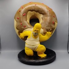 The Simpsons Homer Atlas Holding Donut 1999 A LA Carte Rare Latex Rare Vintage picture