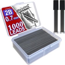 1000 Pieces 0.7mm Lead Refills Graphite Mechanical Pencil Lead - Strong 2B, picture