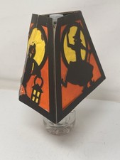 Dennison's Crepe Paper Halloween Shade Antique 20s 30s Light Lamp picture
