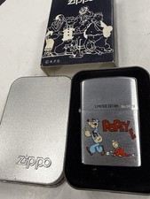 ZIPPO 1999 POPEYE & SWEET PEA LIMITED EDITON LIGHTER UNFIRED IN BOX H234 picture