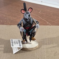 Authentic Navajo Grey Mouse Handcrafted Wood Figure Artist Doradeen Frank picture