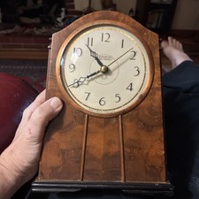 Antique 1930’s INGRAHAM Mahogany Wood Case Working Model sc 323 picture