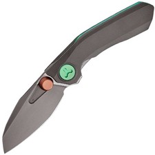 Reate Knives VK-FROK Framelock Dark Bead Blast Titanium Folding Elmax Knife 261 picture