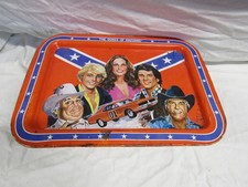 Vintage Dukes Of Hazard TV Snack Tray with Folding Legs 1981 TV SHOW GENERAL LEE picture