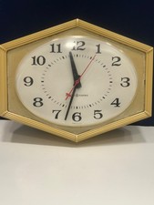 Vintage Mid Century General Electric Wall Clock Plastic Case GE Model 2154 picture