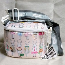 LeSportsac Fifi Lapin Shoulder Bag Large Padded Vanity Rabbit Design picture