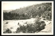 RPPC 1947 Trinity River Scene County California Vintage Postcard M1552 picture