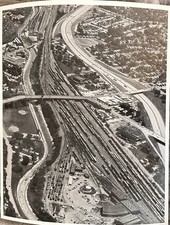1950s Original 8x10 Photo Mobile, AL Frisco Railroad Switching Yard Round-about picture